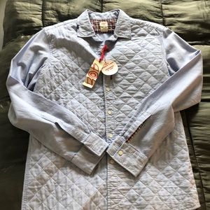 NWT Bob quilted button up